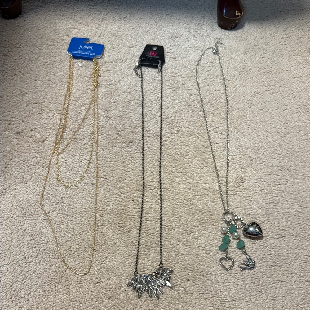 3 Elegant Long Necklaces